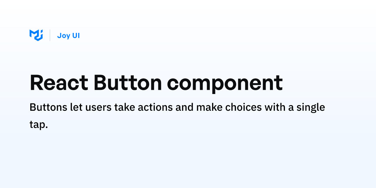 React Button component - Joy UI