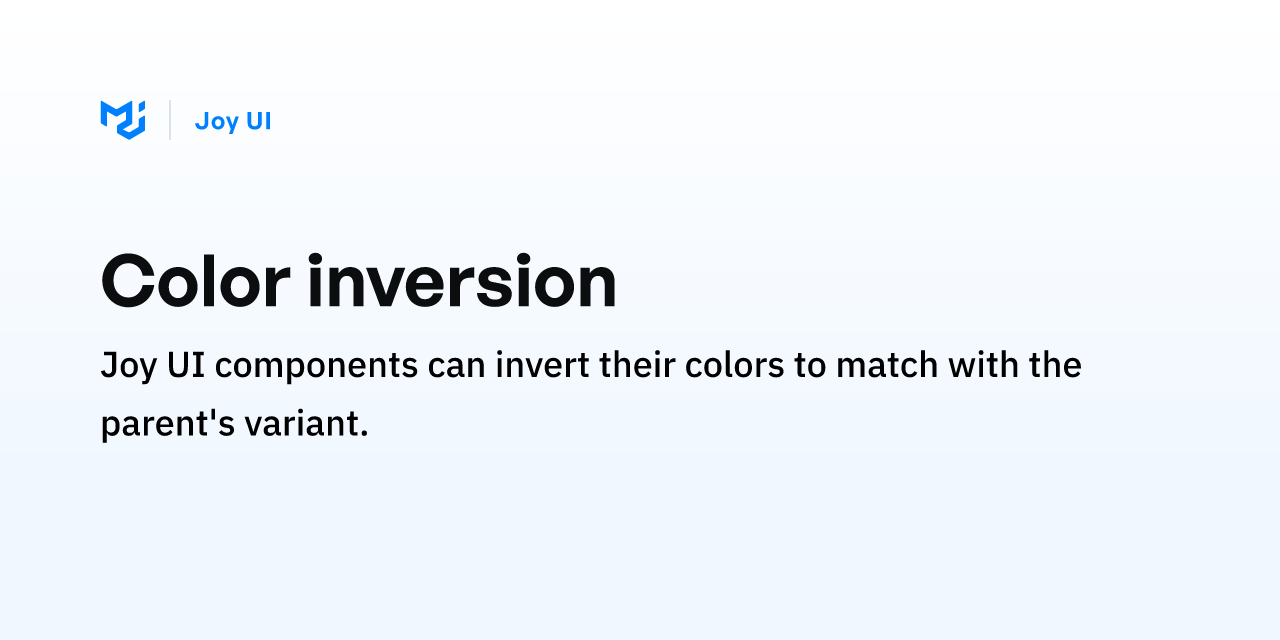 Color inversion - Joy UI